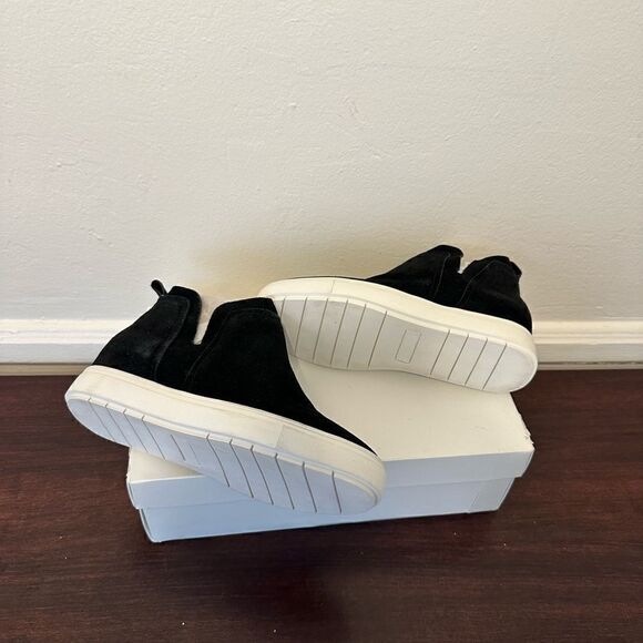 Steven Barker high top suede high top sneakers size 6,5 in black new in box - Picture 12 of 13